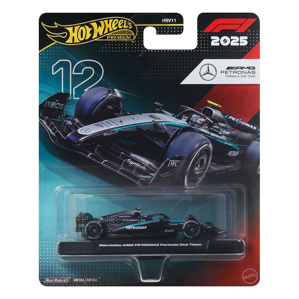Hot Wheels Premium: Kimi Antonelli Mercedes #12 Formula 1 samochód 1/64 - Mattel zdjęcie 1