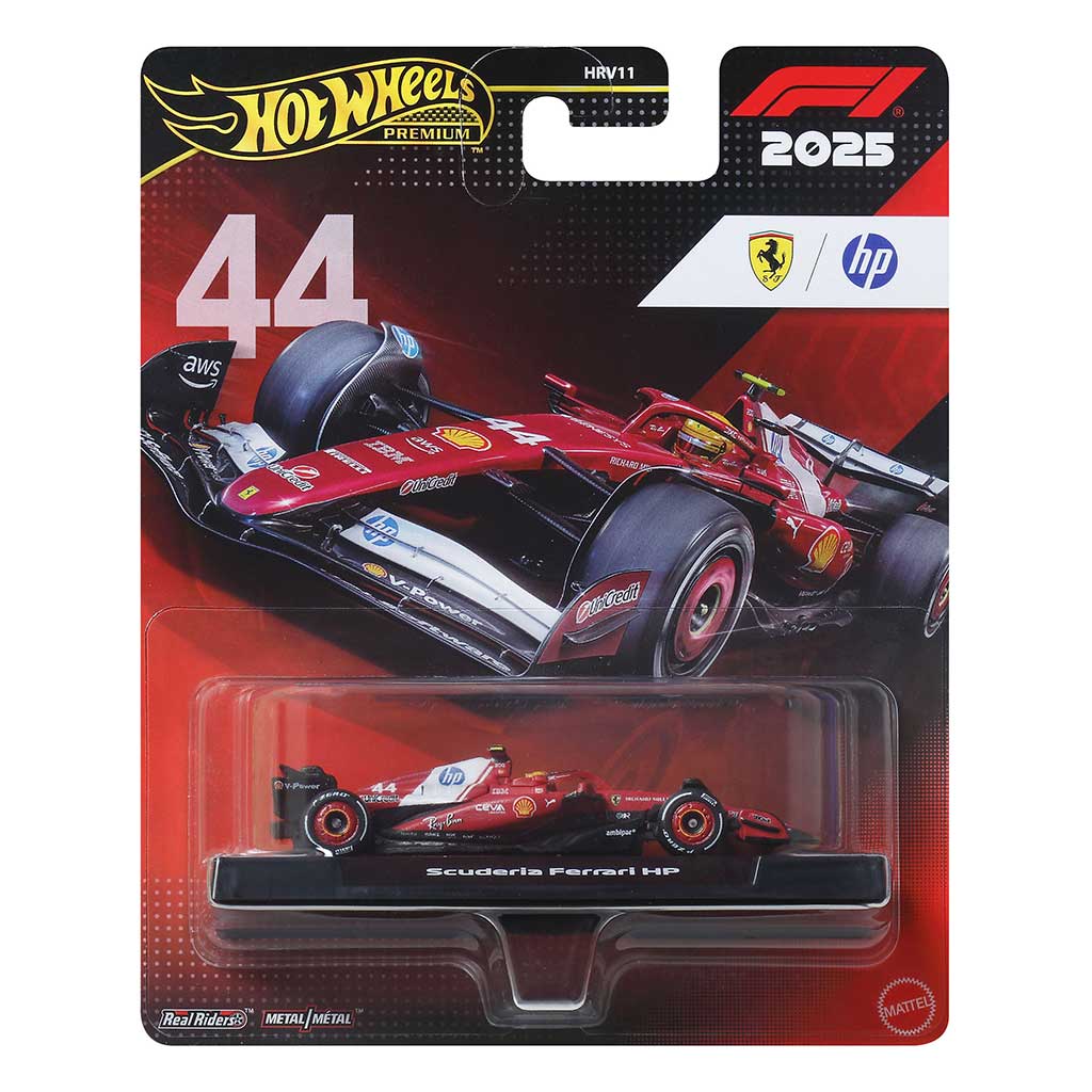 Hot Wheels Premium: Lewis Hamilton Ferrari #44 Formula 1 samochód 1/64 - Mattel zdjęcie 1