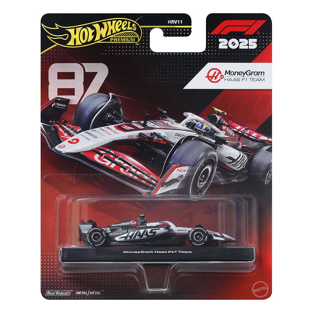Hot Wheels Premium: Oliver Bearman Haas #87 Formula 1 samochód 1/64 - Mattel zdjęcie 1