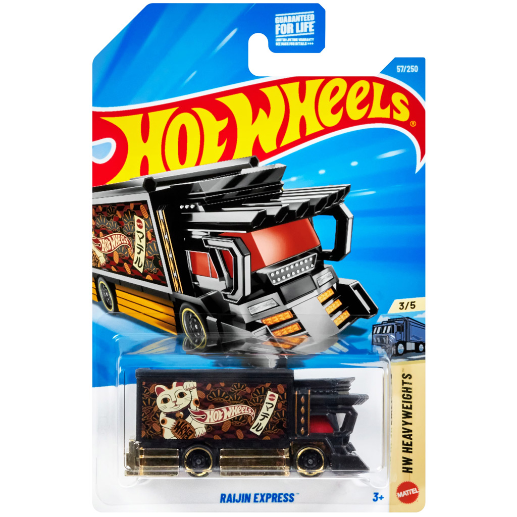 Hot Wheels: Raijin Express czarny samochodzik 1/64 - Mattel zdjęcie 1