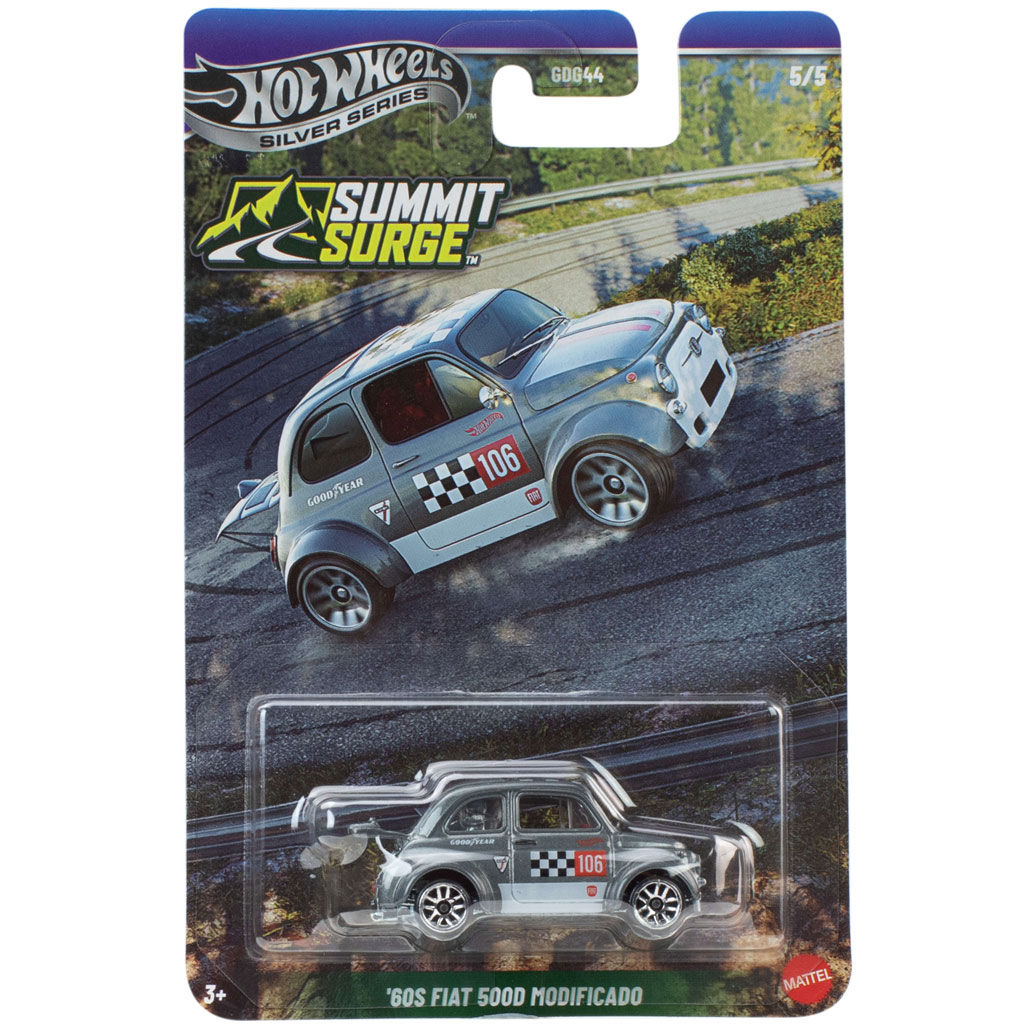 Hot Wheels Silver Series: '60S Fiat 500D Modifikowany samochód 1/64 - Mattel zdjęcie 1