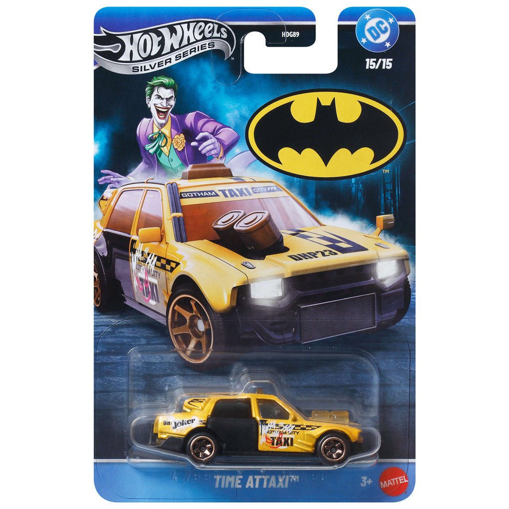 Hot Wheels Srebrna Seria: Batman Time Attaxi mały samochód 1/64 - Mattel zdjęcie 1