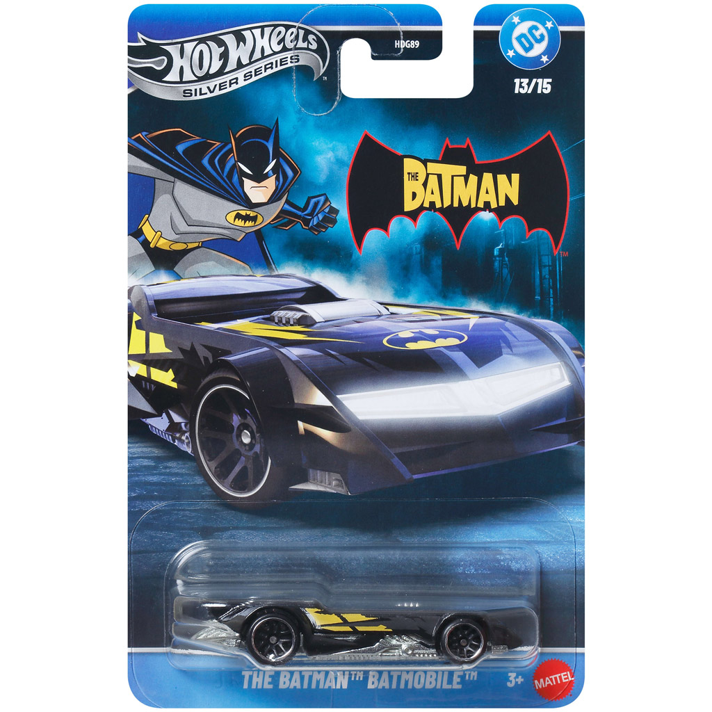 Hot Wheels Srebrna Seria: Batmobil Batmana mały samochód 1/64 - Mattel zdjęcie 1