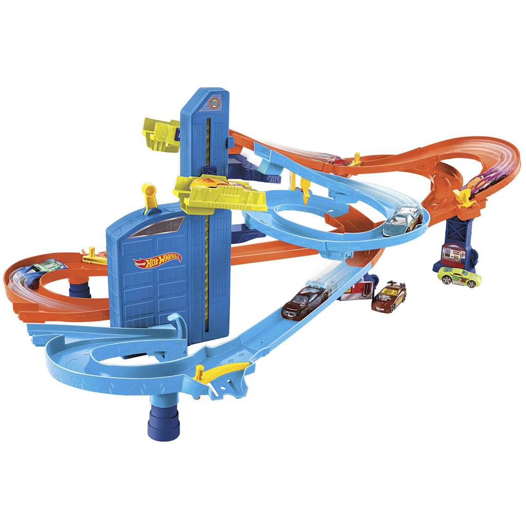 Hot Wheels: Super Spirala tor wyścigowy z 5 małymi samochodami - Mattel zdjęcie 2