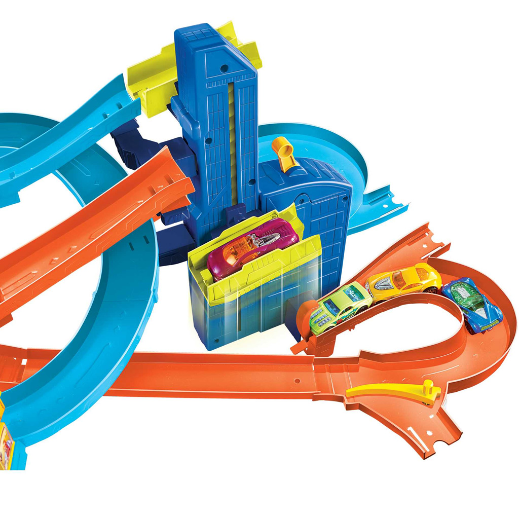 Hot Wheels: Super Spirala tor wyścigowy z 5 małymi samochodami - Mattel zdjęcie 4