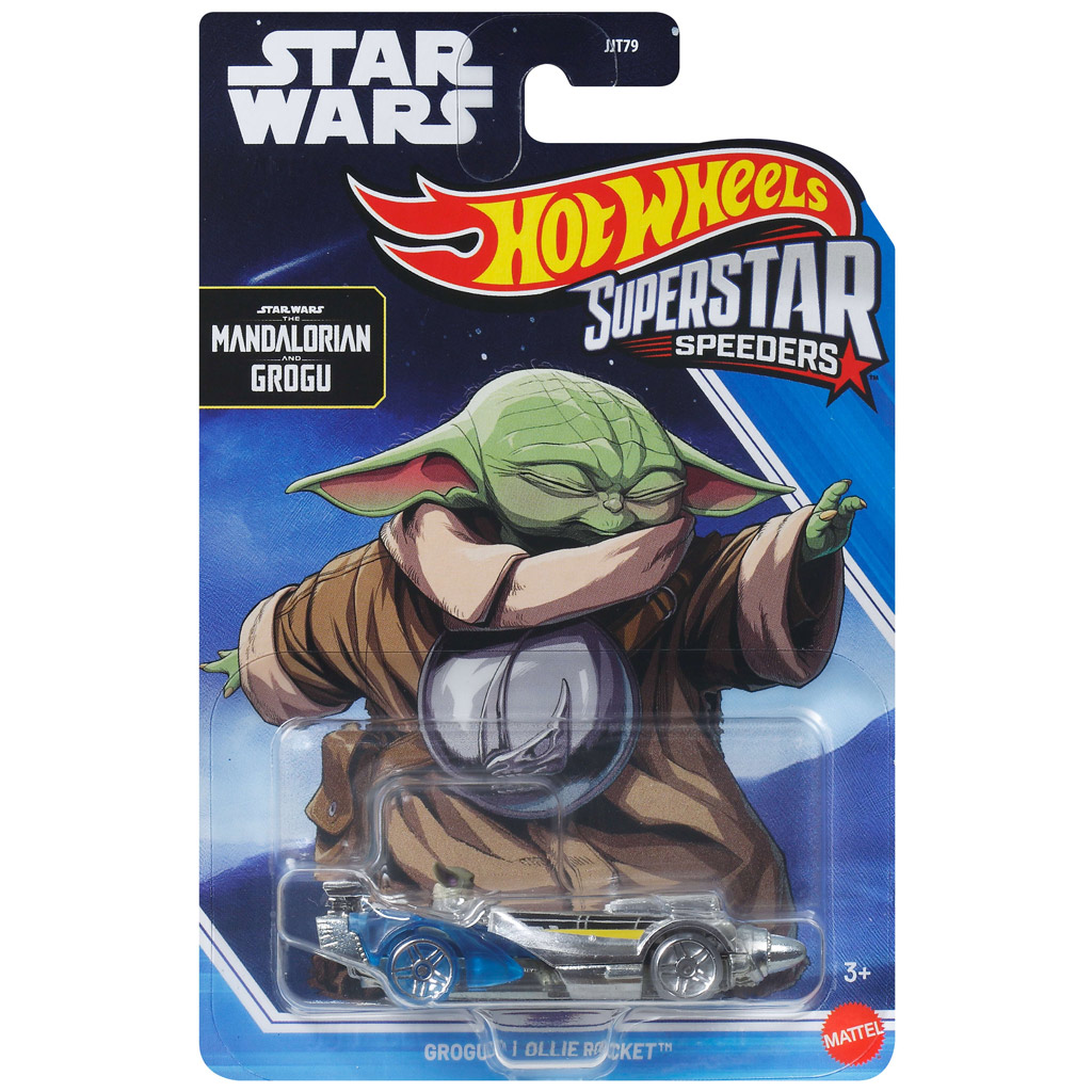 Hot Wheels: Superstar Speeders Star Wars Grogu Ollie Rocket samochód 1/64 - Mattel zdjęcie 1