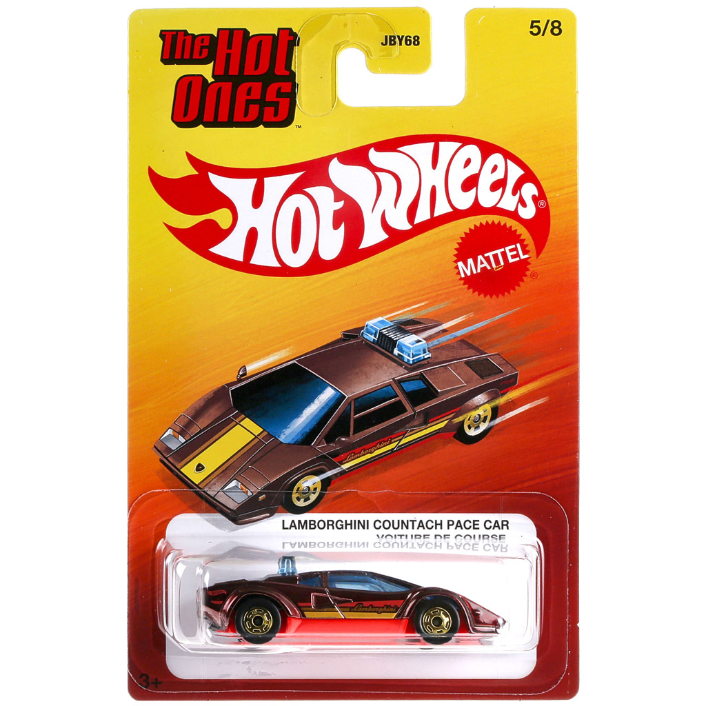 Hot Wheels: The Hot Ones Lamborghini Countach Pace Car mały samochód 1/64 - Mattel zdjęcie 1