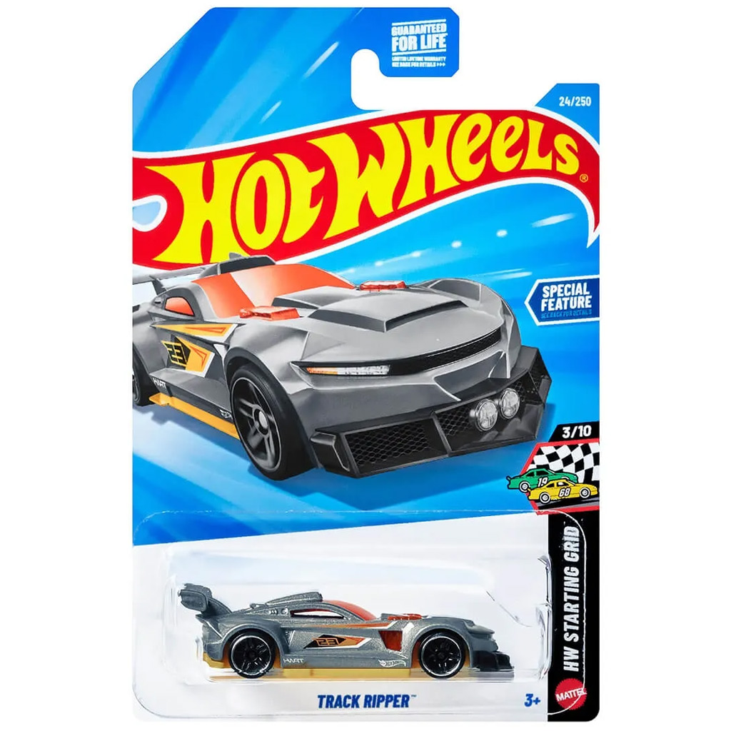 Hot Wheels: Track Ripper szary samochodzik 1/64 - Mattel zdjęcie 1