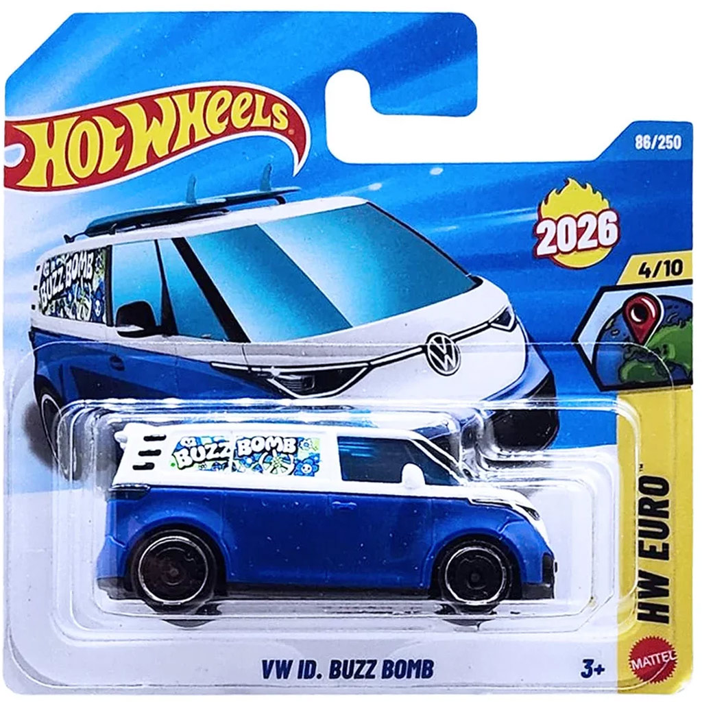 Hot Wheels: VW ID. Buzz Bomb mały samochód 1/64 - Mattel zdjęcie 1