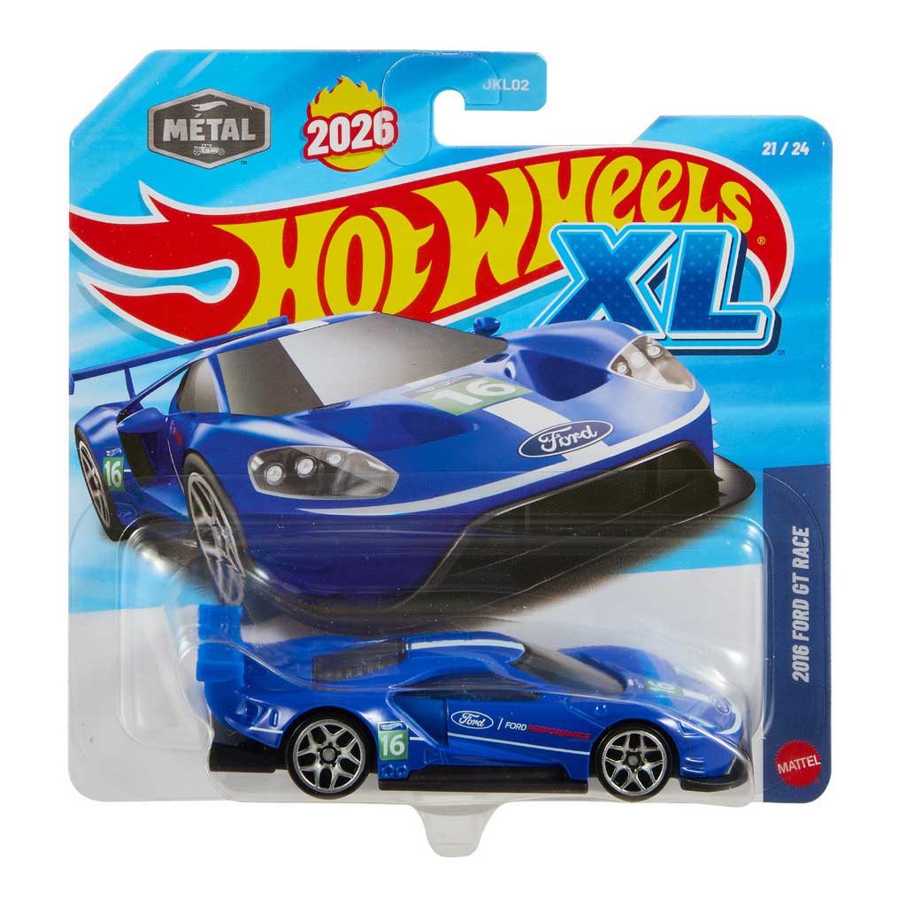 Hot Wheels XL: 2016 Ford GT Race samochód 1/43 - Mattel zdjęcie 1