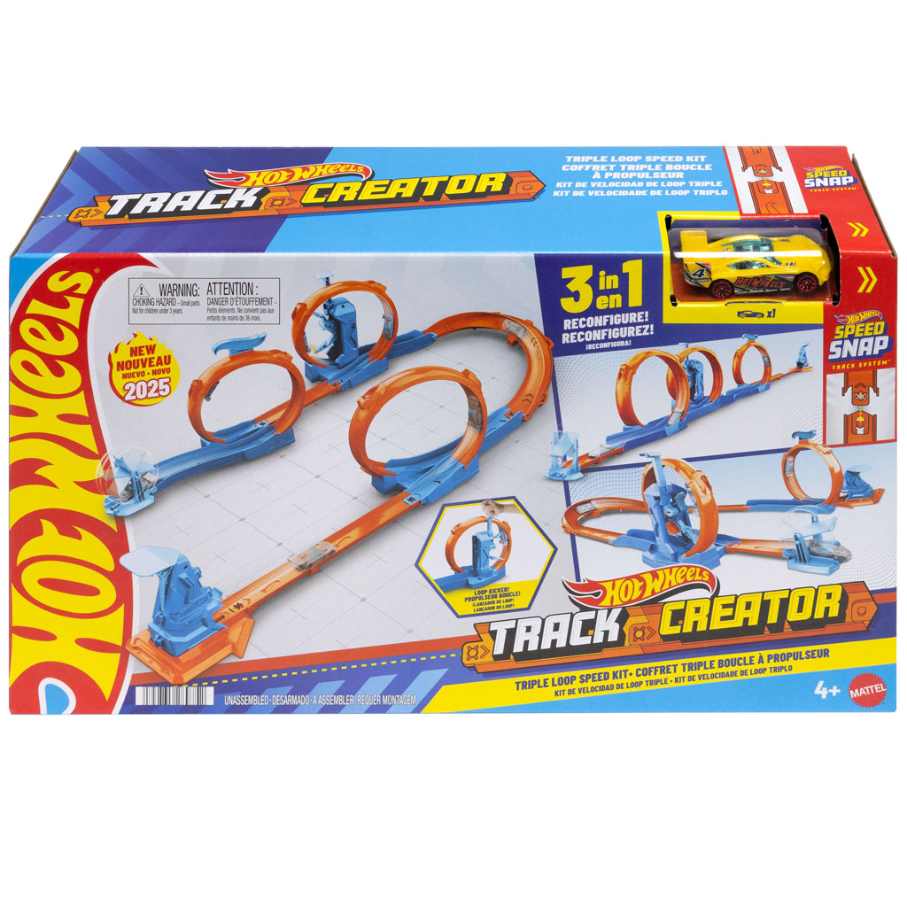 Hot Wheels: Zestaw kreatora toru z potrójną pętlą - Mattel zdjęcie 1