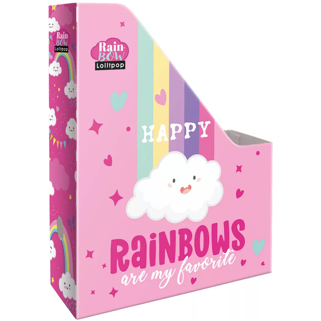ICO: Lizzysuli Lollipop Rainbow teczka na dokumenty w rozmiarze A/4 w wzór tęczy zdjęcie 1