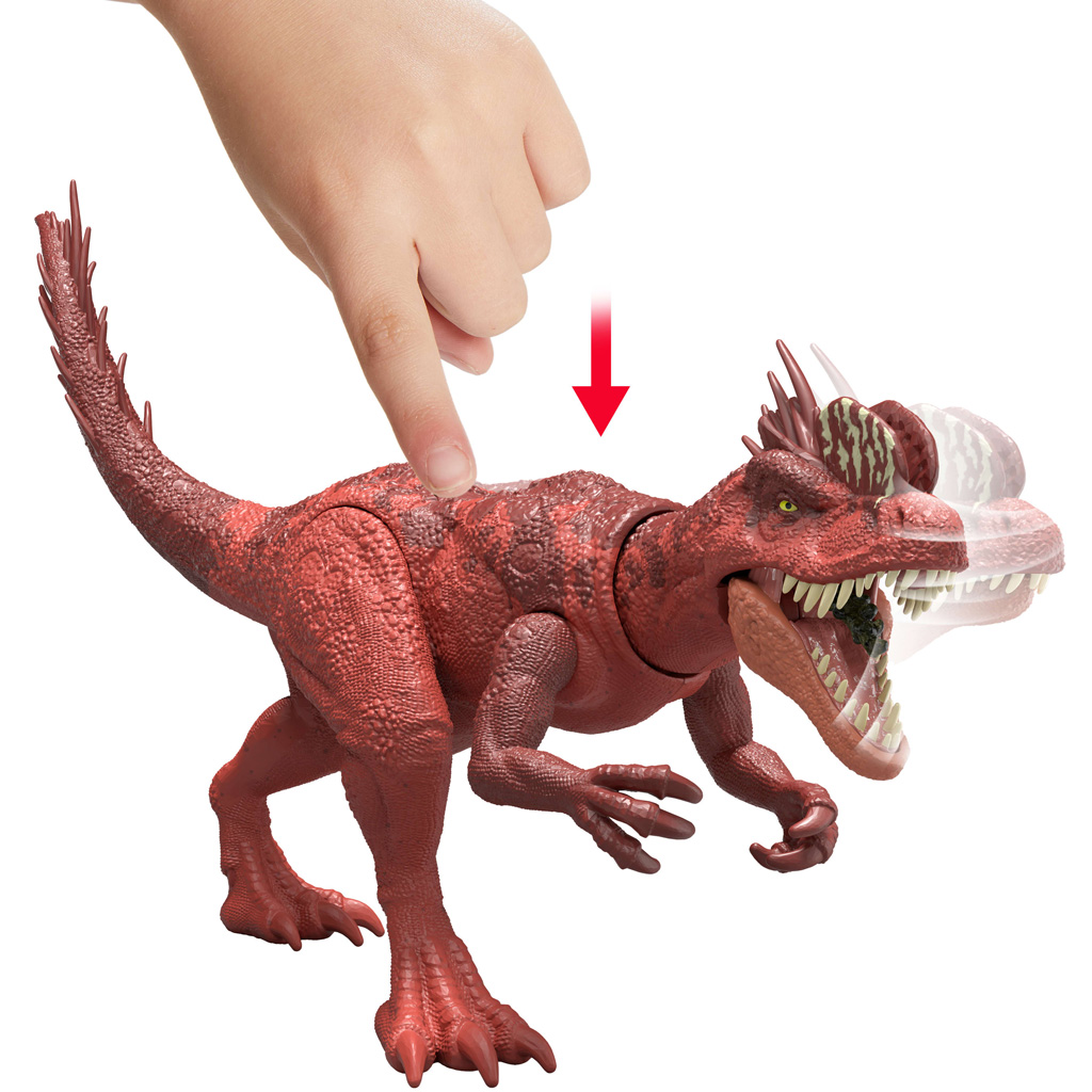 Jurassic World: Dinozaur Dilophosaurus atakujący - Mattel zdjęcie 3