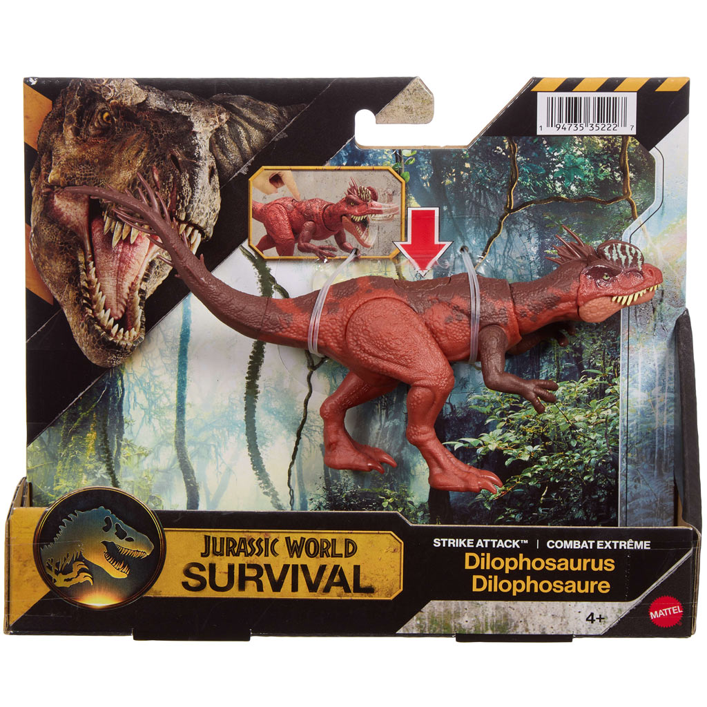 Jurassic World: Dinozaur Dilophosaurus atakujący - Mattel zdjęcie 1