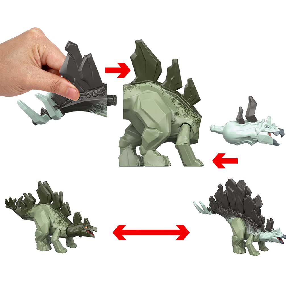 Jurassic World: Mayhem Mix-Ups DIY Mutant Dino Stegosaurus - Mattel zdjęcie 2