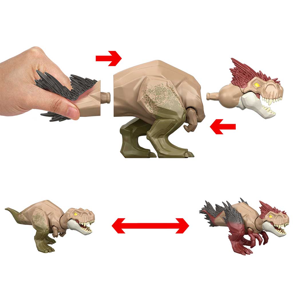 Jurassic World: Mayhem Mix-Ups DIY Mutant Dino T-Rex - Mattel zdjęcie 3