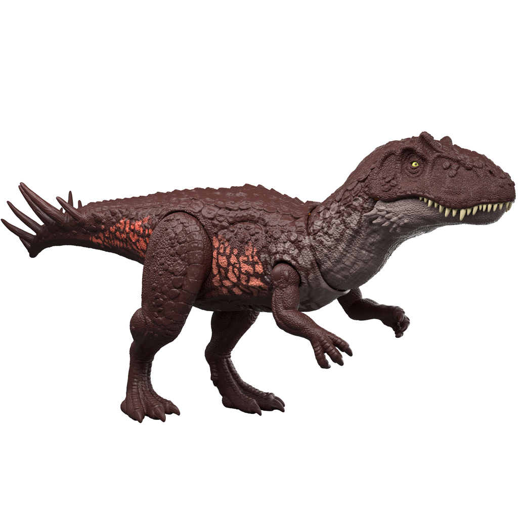 Jurassic World: Metriacanthosaurus atakujący dinozaur z dźwiękiem i światłem – Mattel zdjęcie 2