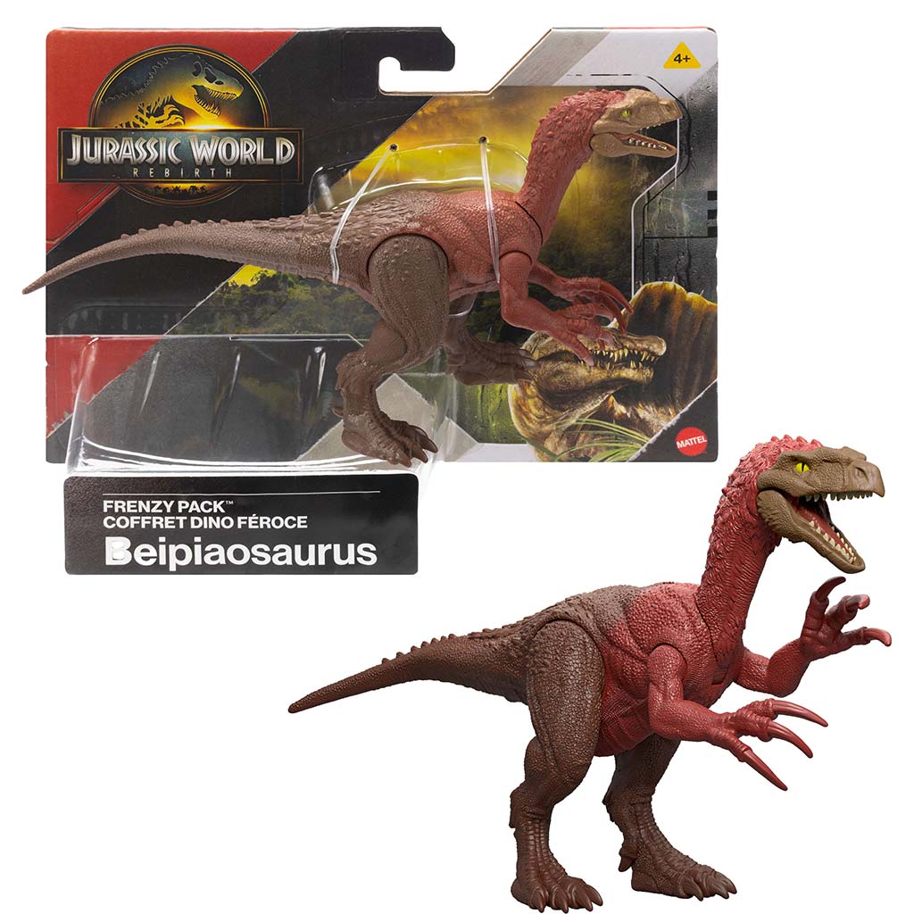 Jurassic World: Odrodzenie Frenzy pack figura dinozaura Beipiaosaurus - Mattel zdjęcie 1