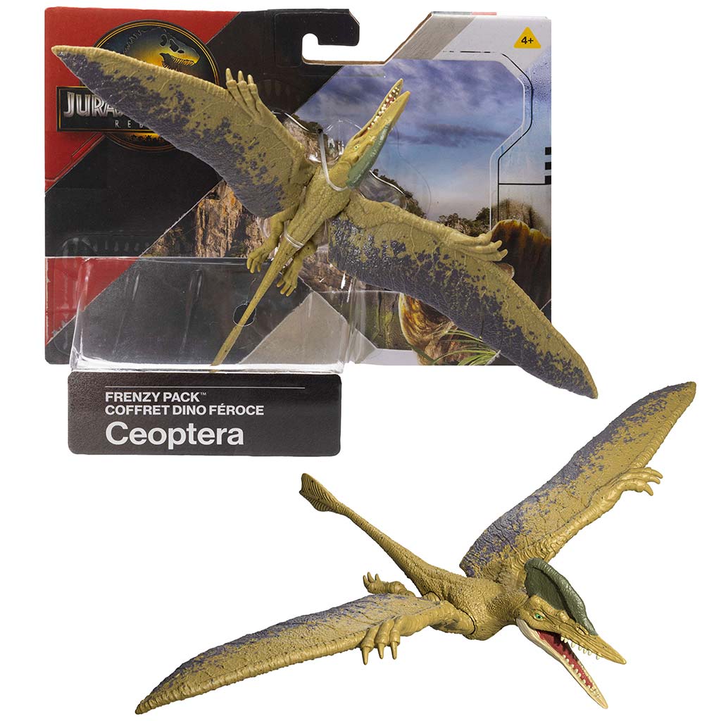 Jurassic World: Odrodzenie Frenzy pack figura dinozaura Ceoptera - Mattel zdjęcie 1