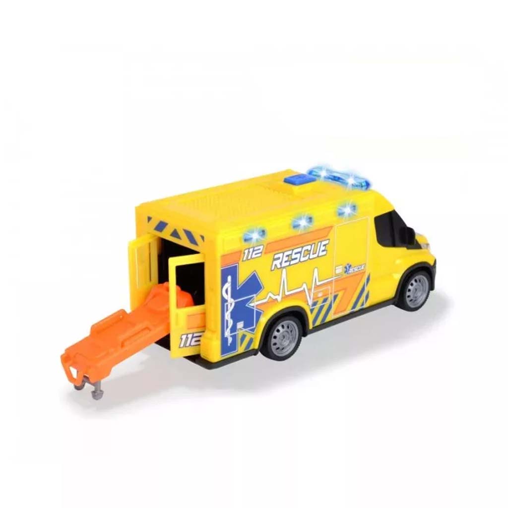 SOS Iveco karetka z dźwiękiem i światłem 18cm - Dickie Toys zdjęcie 2