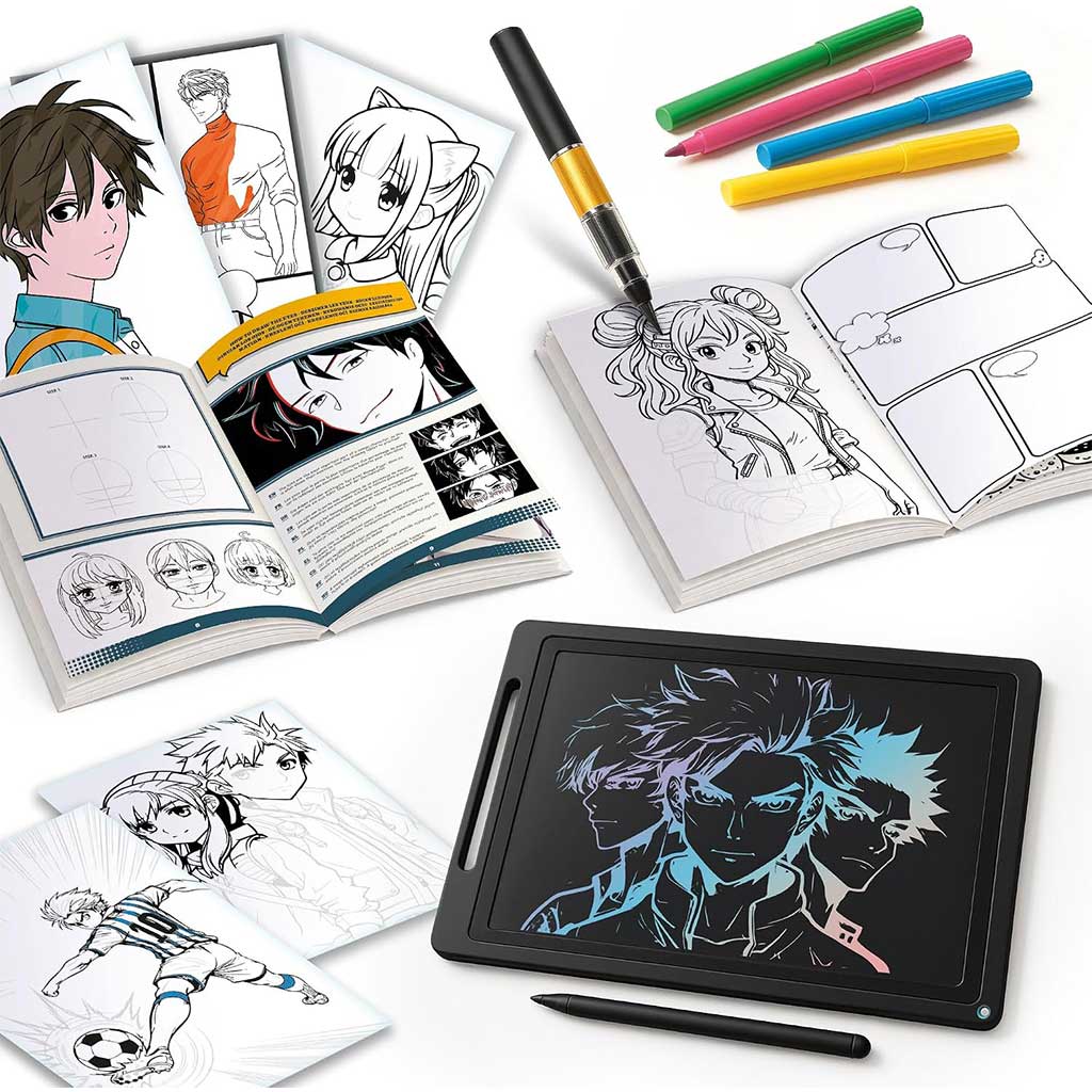 Kids Art: Manga Academy kreatywne kolorowanki - Lisciani zdjęcie 2