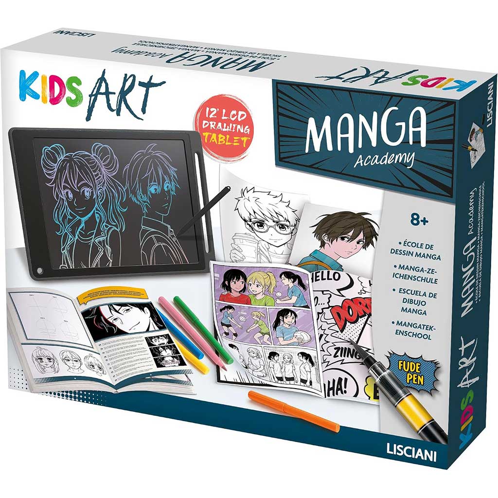 Kids Art: Manga Academy kreatywne kolorowanki - Lisciani zdjęcie 1