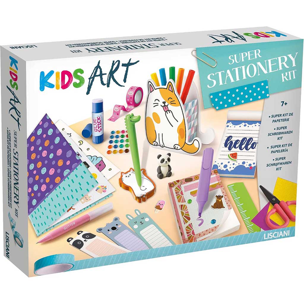 Kids Art: Super Stationery Kit kreatywny zestaw do zabawy - Lisciani zdjęcie 1