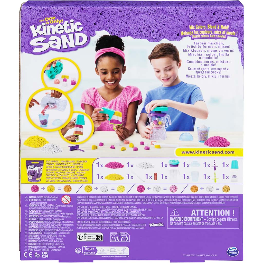 Kinetic Sand: Mikser do smoothie 396g z piaskiem modelarskim - Spin Master zdjęcie 2