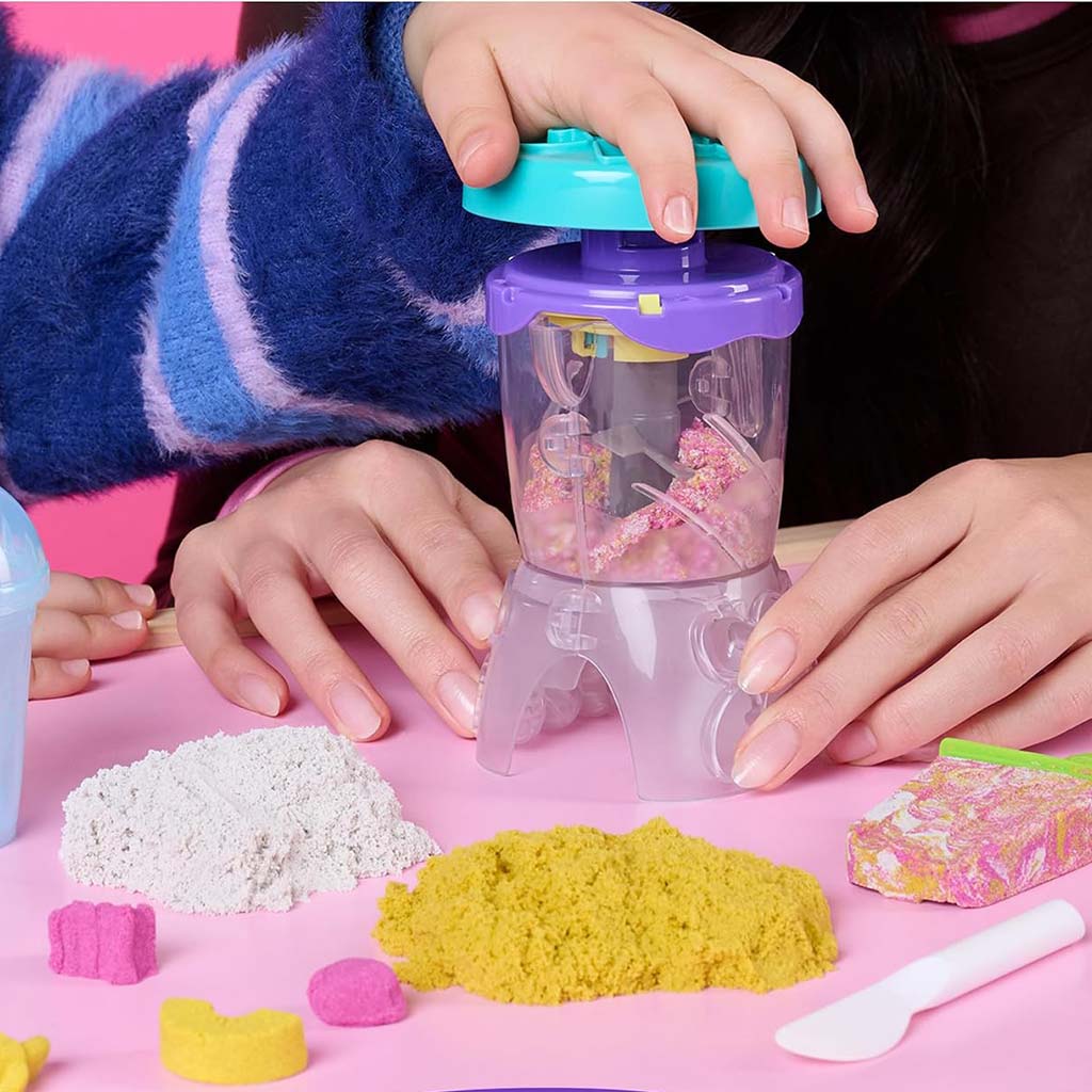 Kinetic Sand: Mikser do smoothie 396g z piaskiem modelarskim - Spin Master zdjęcie 3