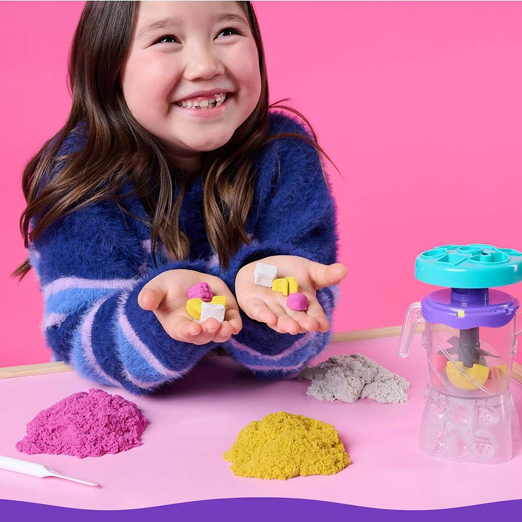 Kinetic Sand: Mikser do smoothie 396g z piaskiem modelarskim - Spin Master zdjęcie 5