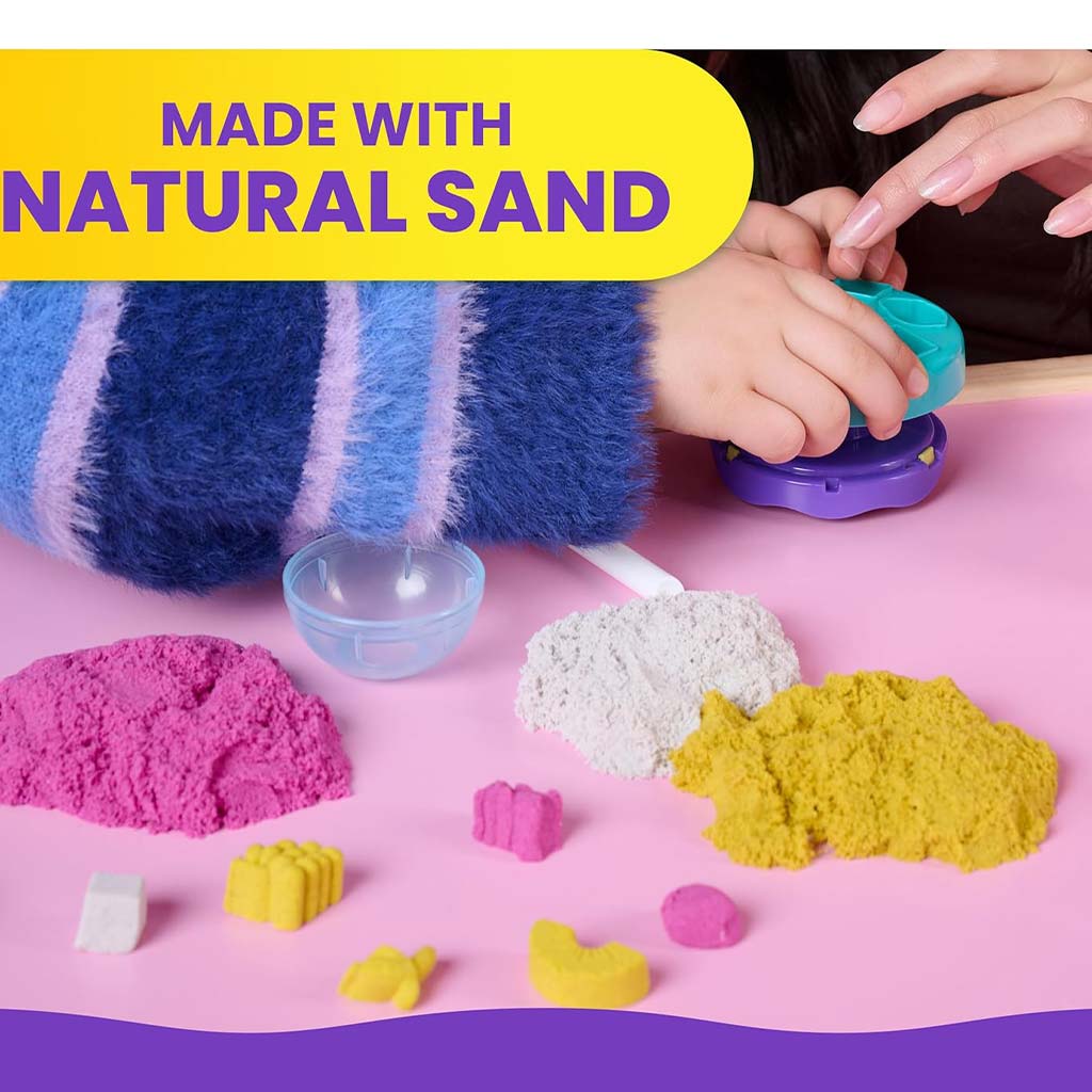 Kinetic Sand: Mikser do smoothie 396g z piaskiem modelarskim - Spin Master zdjęcie 6