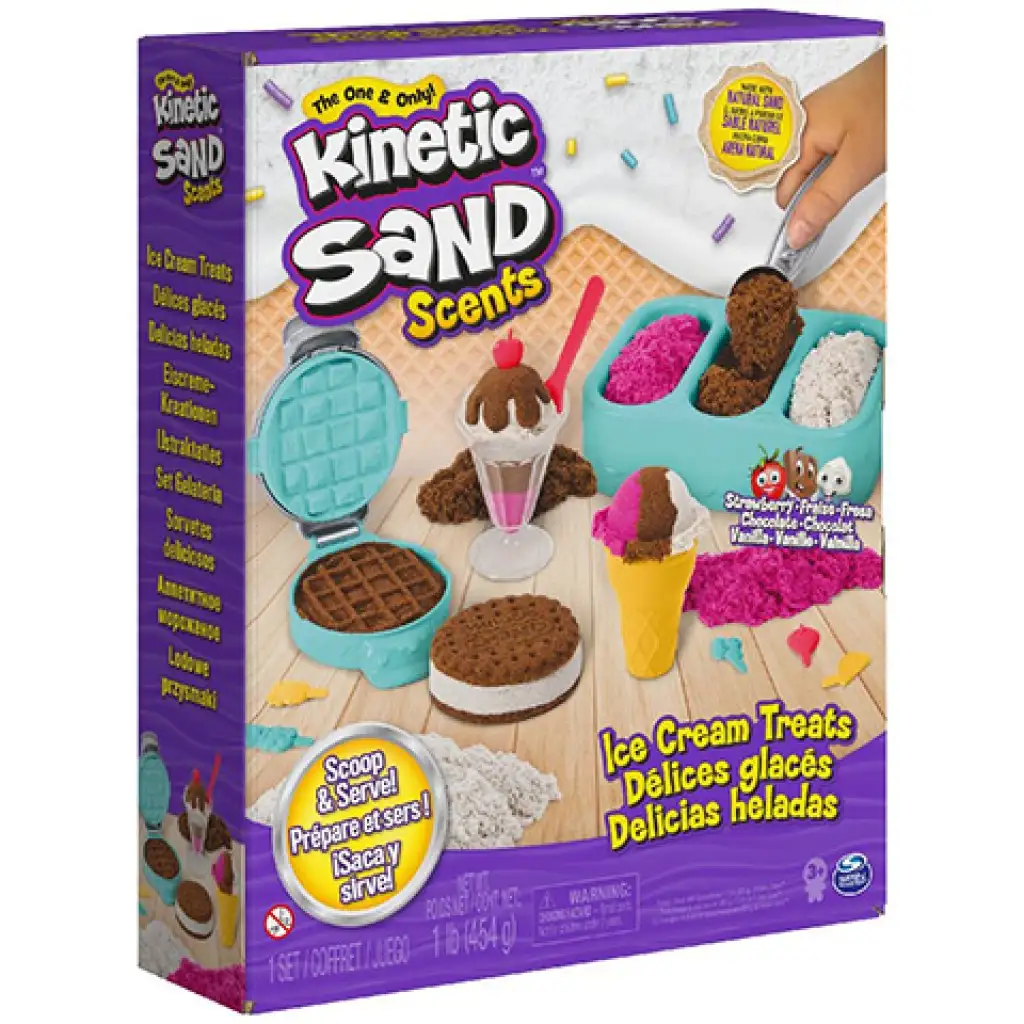 Kinetic Sand: Zestawy do robienia lodów z piasku kinetycznego 454g - Spin Master zdjęcie 1