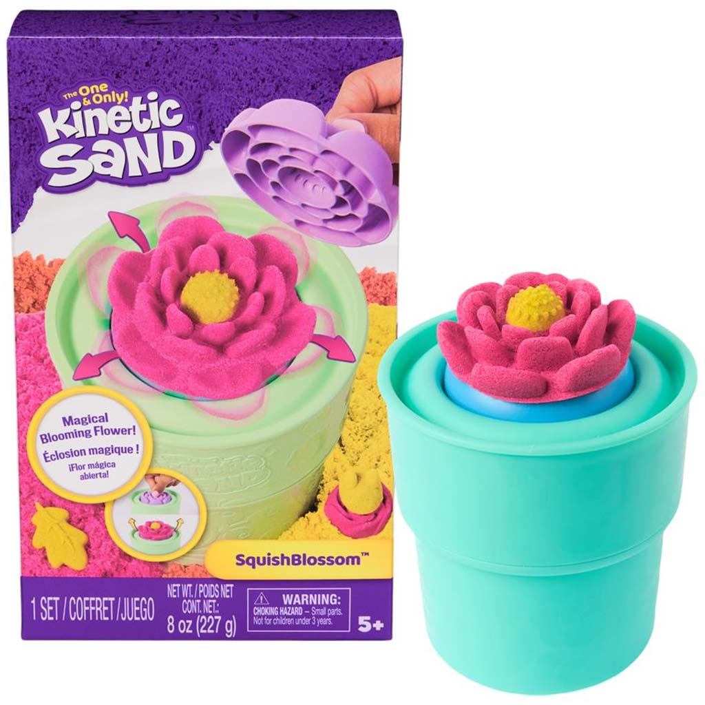 Kinetic Sand: Squish Blossom zestaw magicznych kwiatów z piasku – Spin Master zdjęcie 1