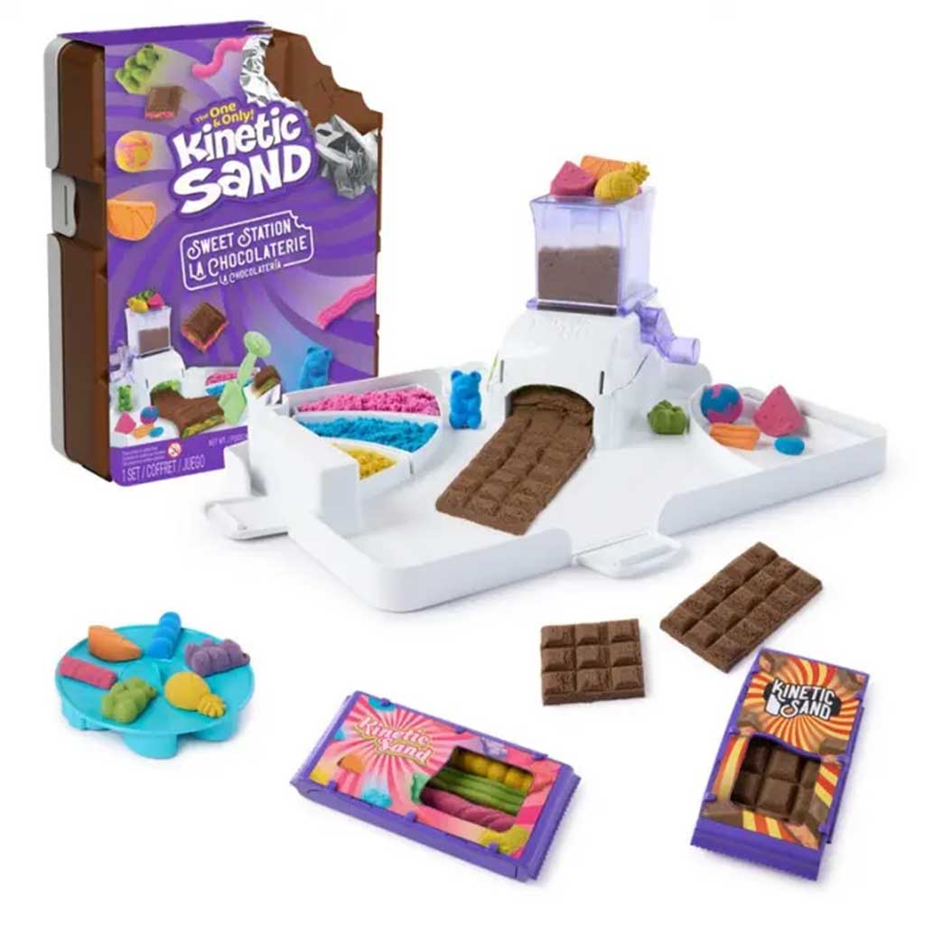 Kinetic Sand: Zestaw ciastoliny stacja słodyczy - Spin Master zdjęcie 1