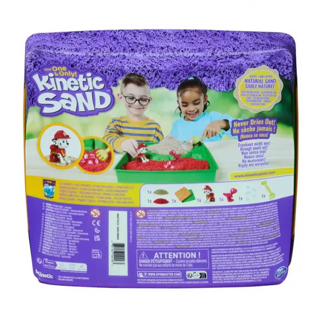Kinetic Sand: Zestaw do zabawy z piaskiem Kinetic - Marshall z Psi Patrol - Spin Master zdjęcie 4