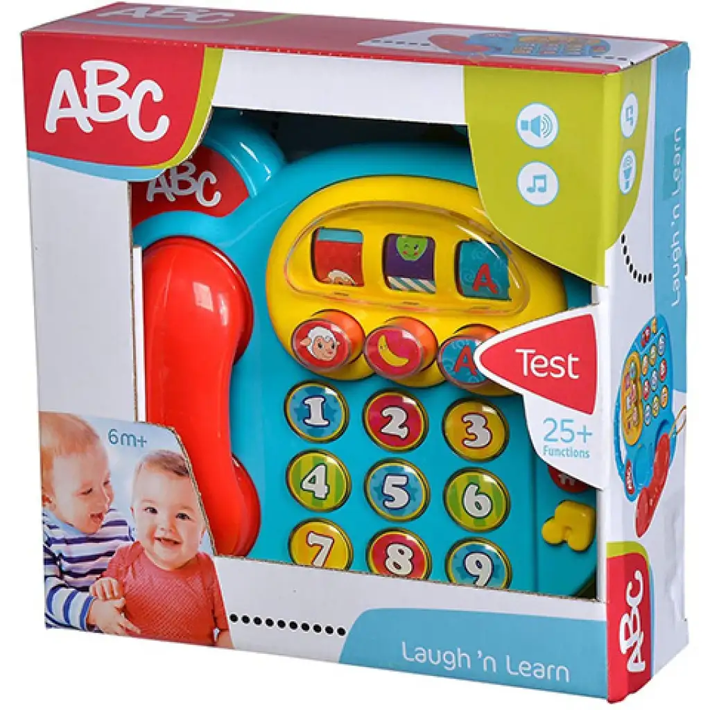 ABC kolorowy telefon z efektami świetlnymi i dźwiękowymi - Simba Toys zdjęcie 3
