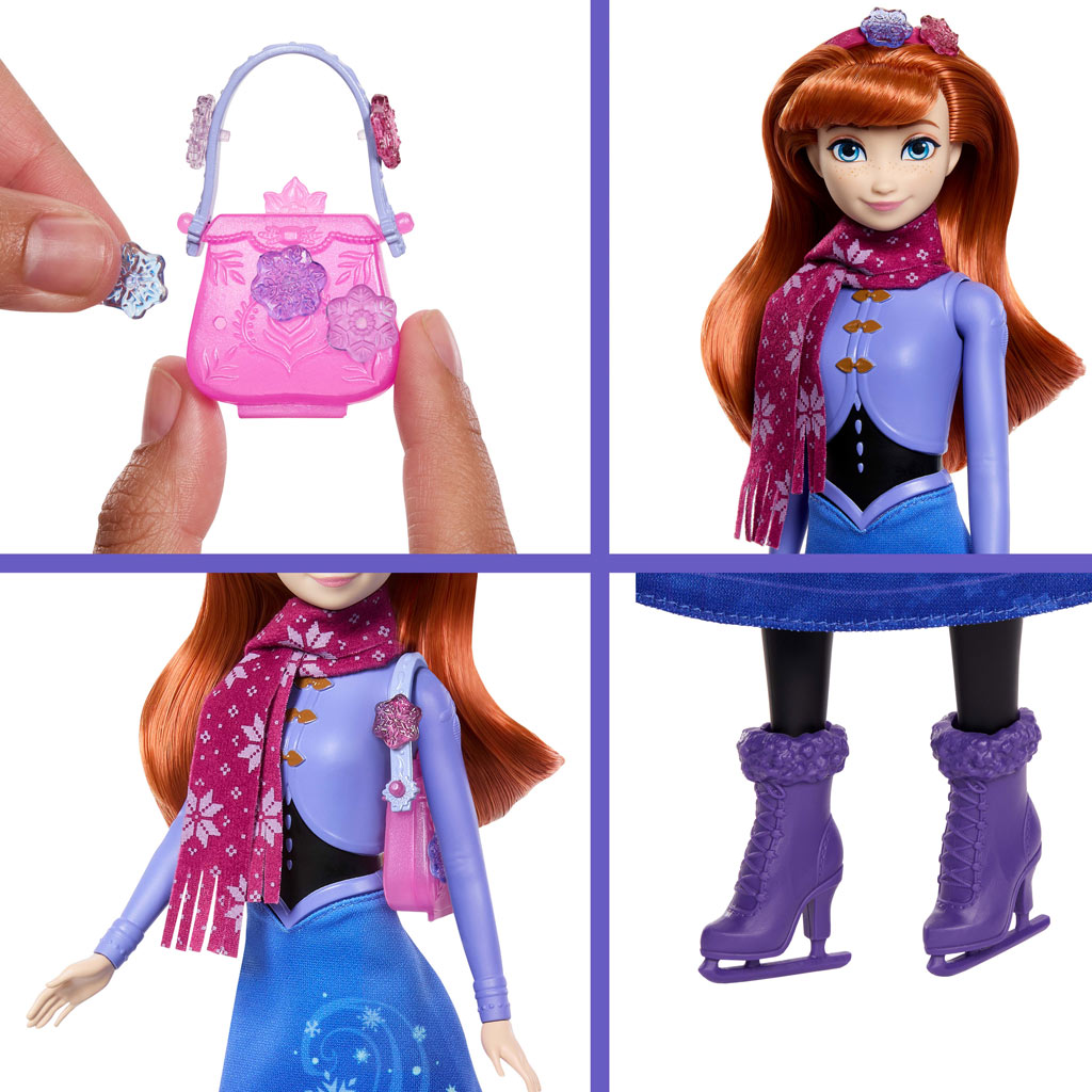 Kraina Lodu - Kryształowa Niespodzianka - Anna Kraina Lodu 2 w Sukience - Mattel zdjęcie 4