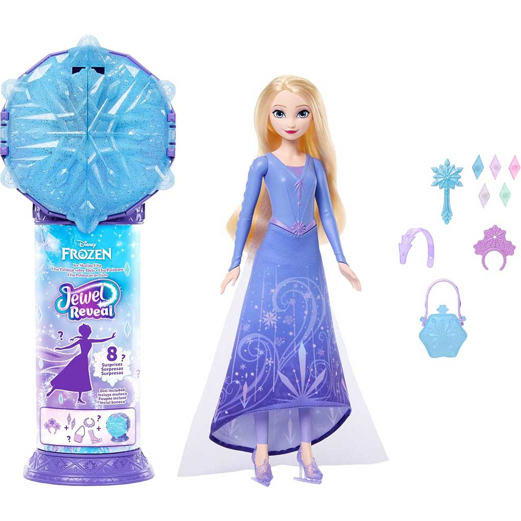 Kraina Lodu: Kryształowy Zestaw Niespodzianka - Elsa w Krainie Lodu 2 - Mattel zdjęcie 3