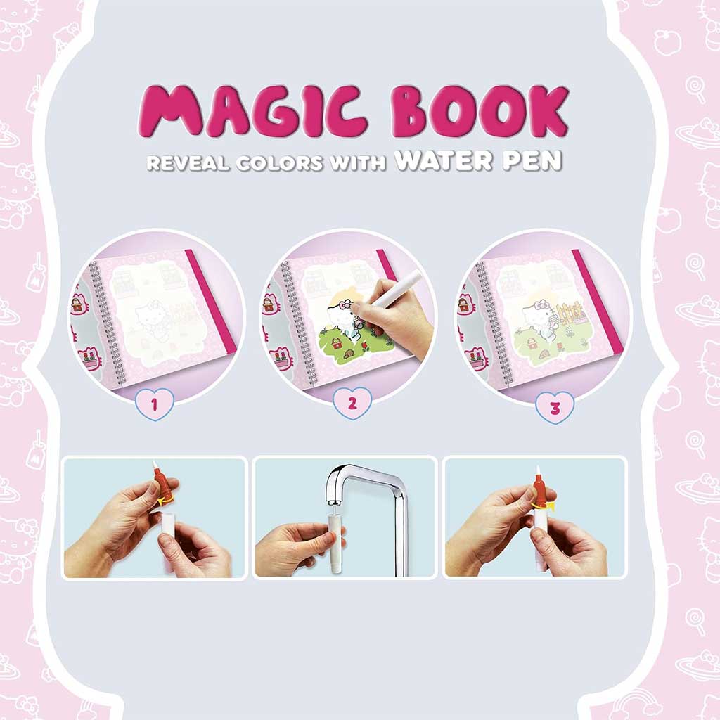 Książka magiczna Hello Kitty do rysowania wodą - Lisciani zdjęcie 3