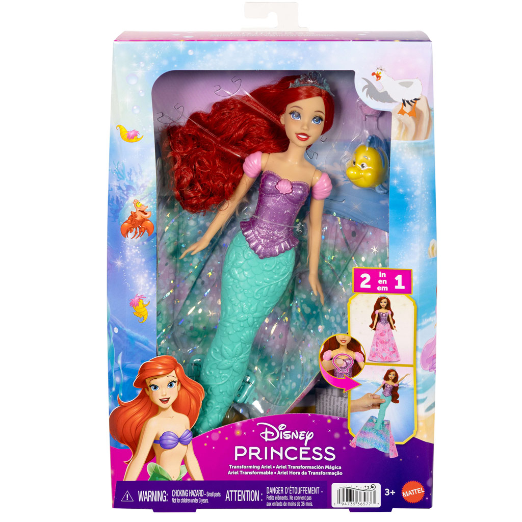 Księżniczki Disneya - Magiczna Przemiana Ariel - Mattel zdjęcie 1