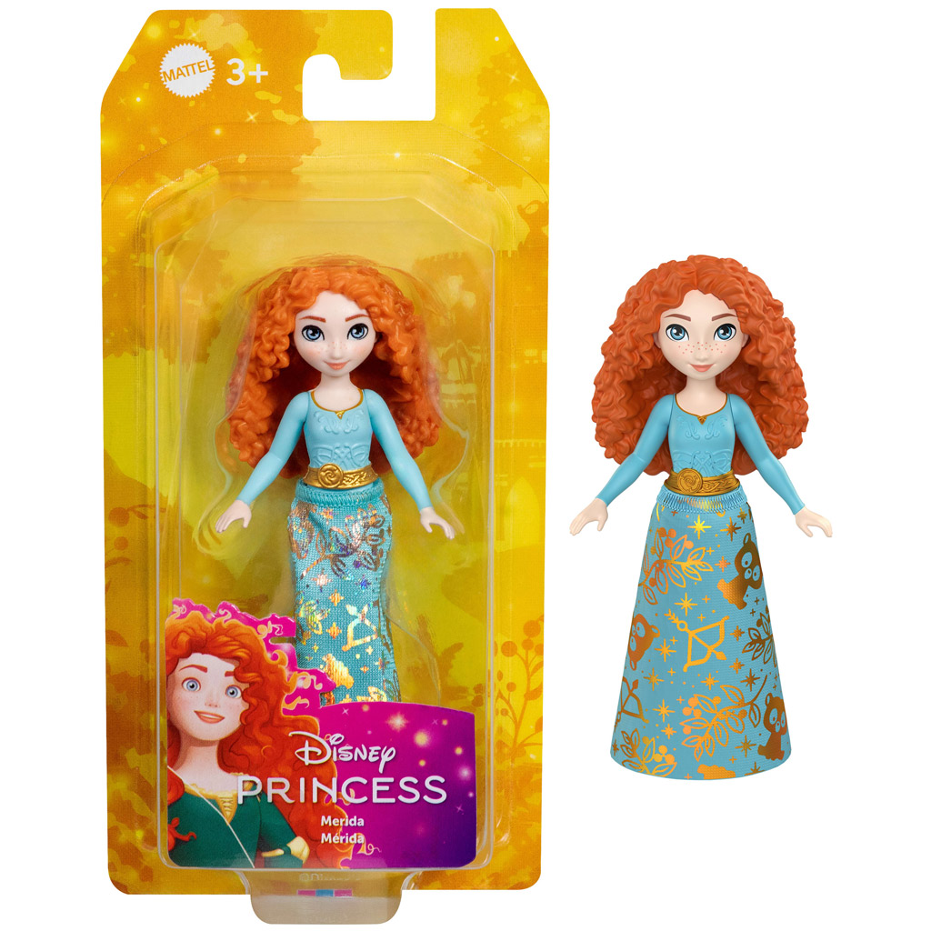 Księżniczki Disneya: Mini Księżniczka Merida lalka w świetlną spódnicę - Mattel zdjęcie 1