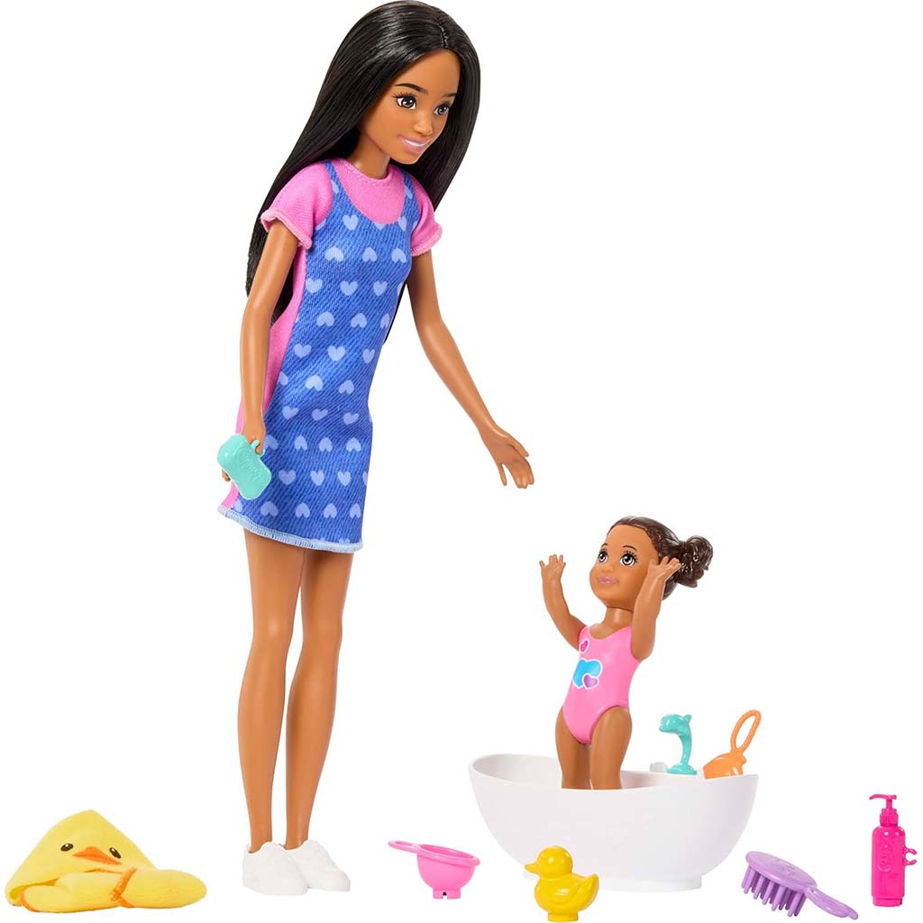 Lalka Barbie w serduszkowej sukience zestaw do zabawy - Mattel zdjęcie 4