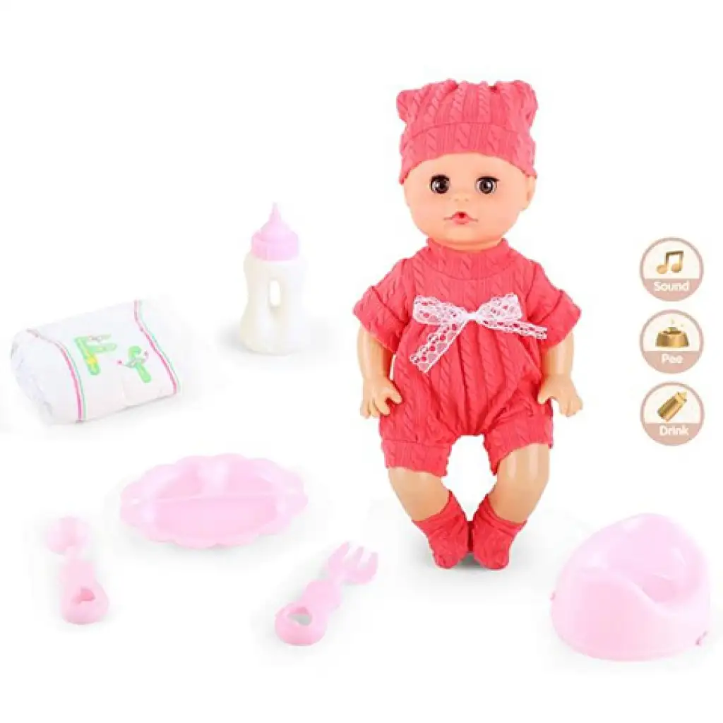 Sikająca lalka z dźwiękiem i akcesoriami 33cm zdjęcie 2