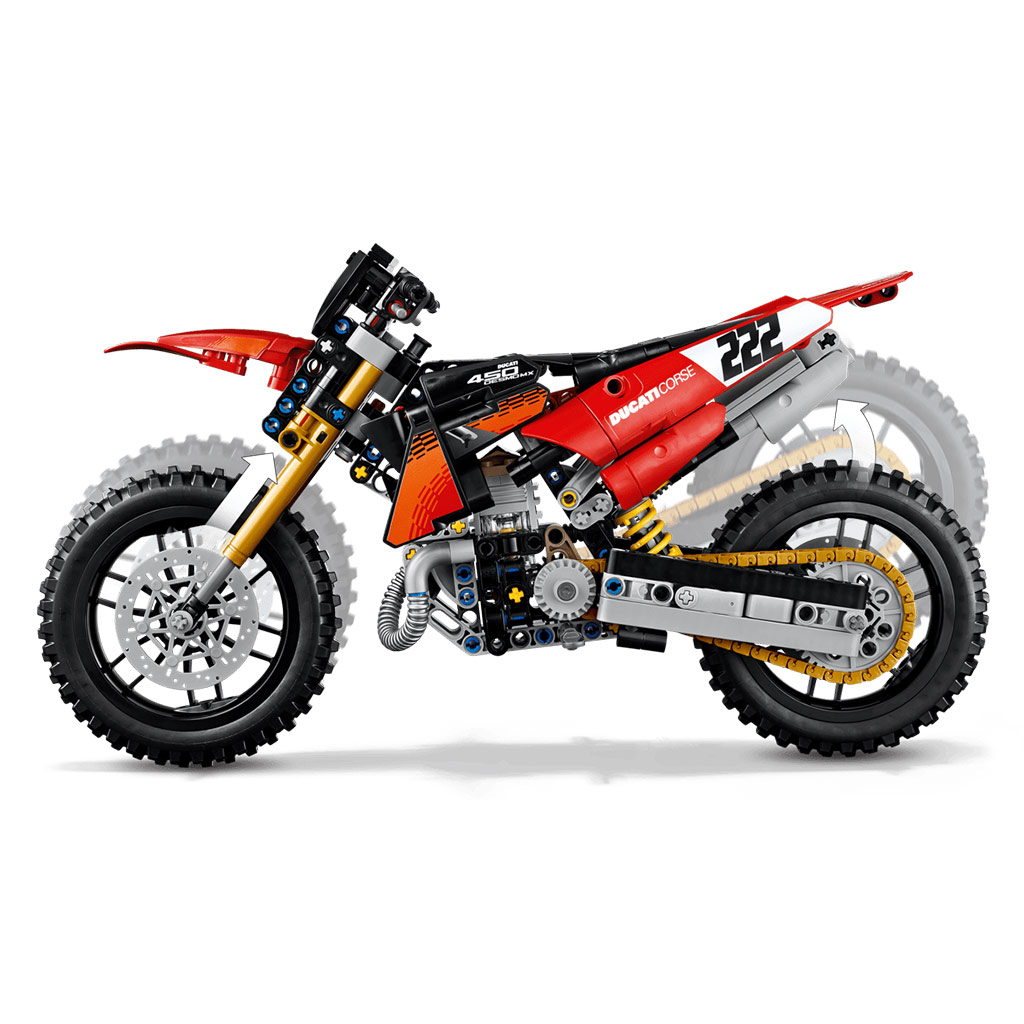 LEGO® Technic: Ducati Desmo450 MX Factory motocykl (42238) zdjęcie 4
