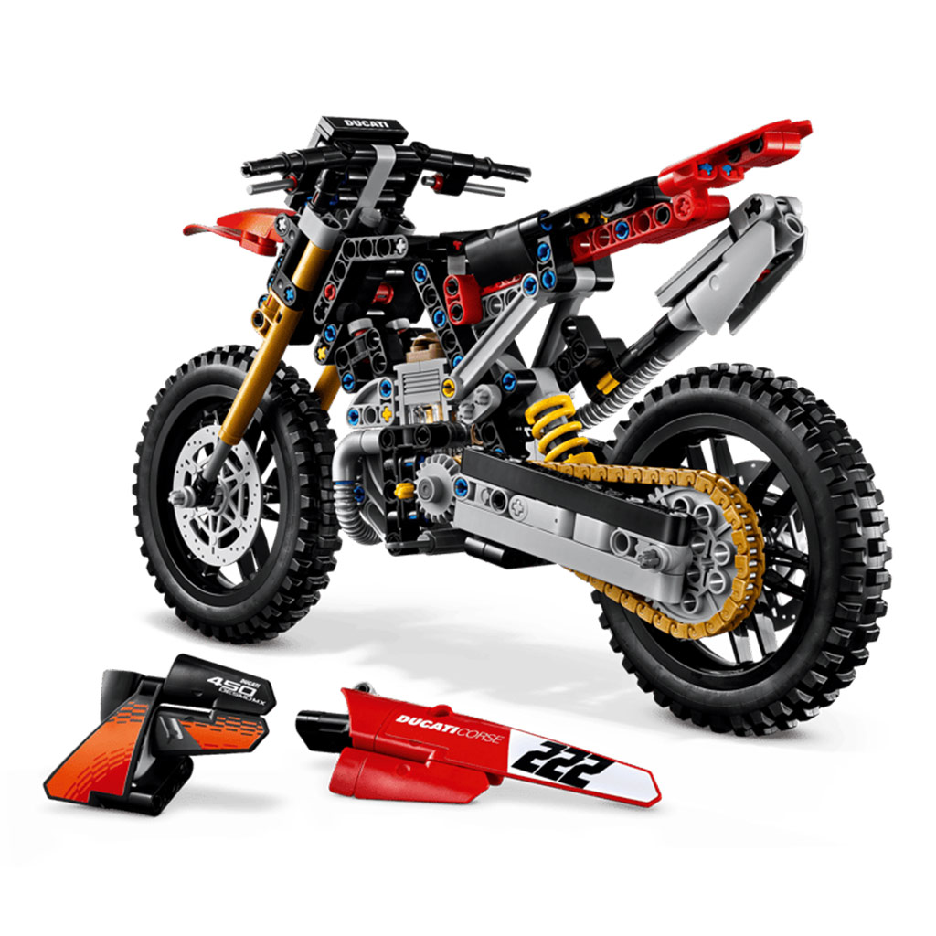 LEGO® Technic: Ducati Desmo450 MX Factory motocykl (42238) zdjęcie 5