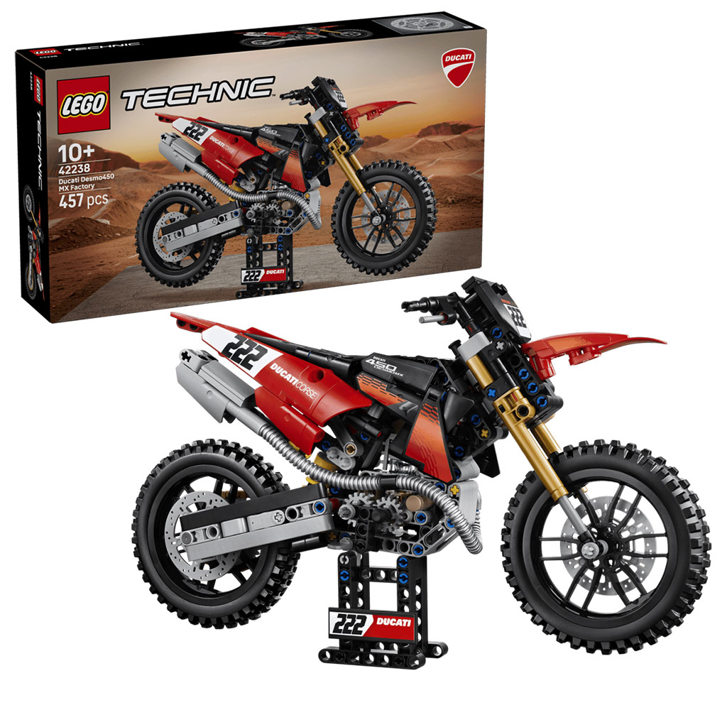 LEGO® Technic: Ducati Desmo450 MX Factory motocykl (42238) zdjęcie 1