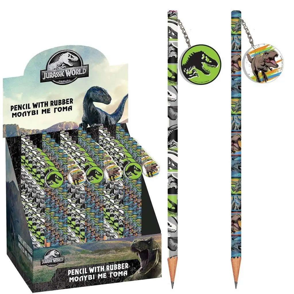 Luna: Jurassic World ołówek grafitowy z gumką, w dwóch wersjach 1szt zdjęcie 1
