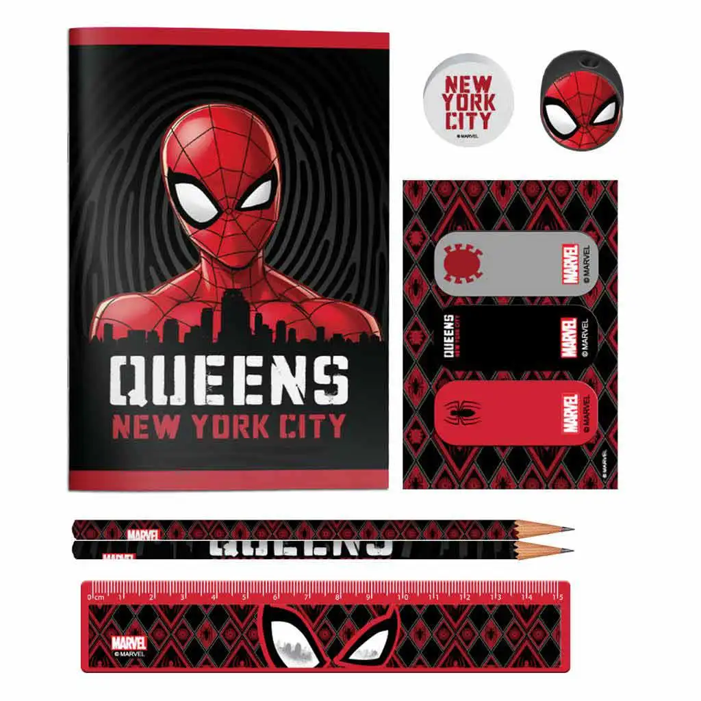 Luna: Zestaw przyborów szkolnych Spider-Man w torbie PVC zdjęcie 2
