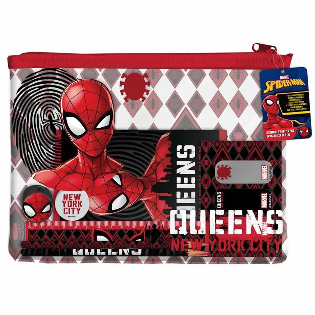 Luna: Zestaw przyborów szkolnych Spider-Man w torbie PVC zdjęcie 1