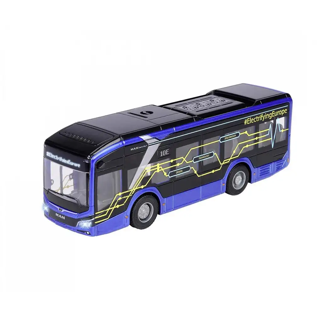 Majorette: Autobus MAN Lion's City 10E z dźwiękiem i światłem - Simba Toys zdjęcie 2